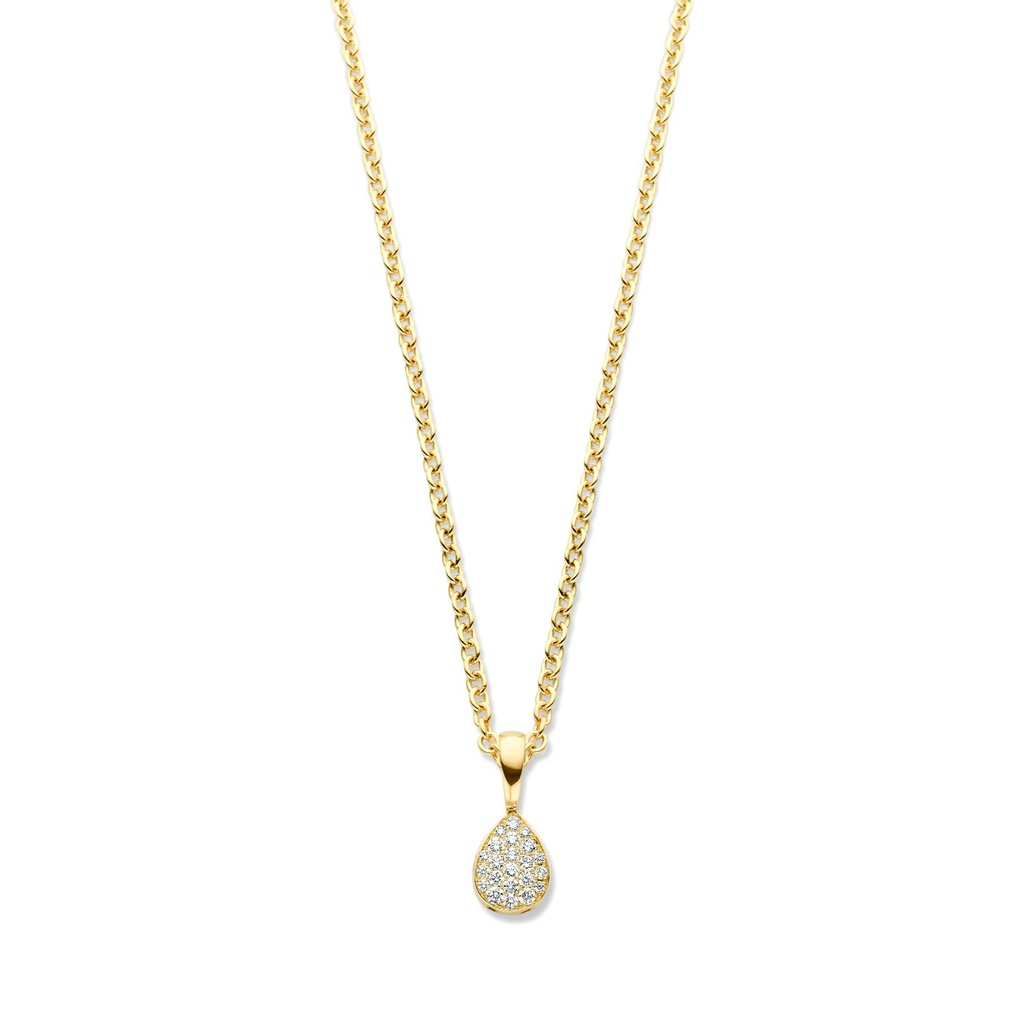 Pink Gold Pendant with Diamonds