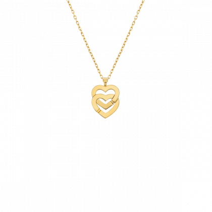 Double Cœurs R10 pendant