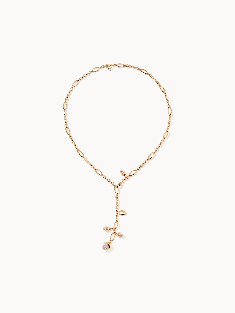 MIKADO Necklace Delicate with Diamond Pavé