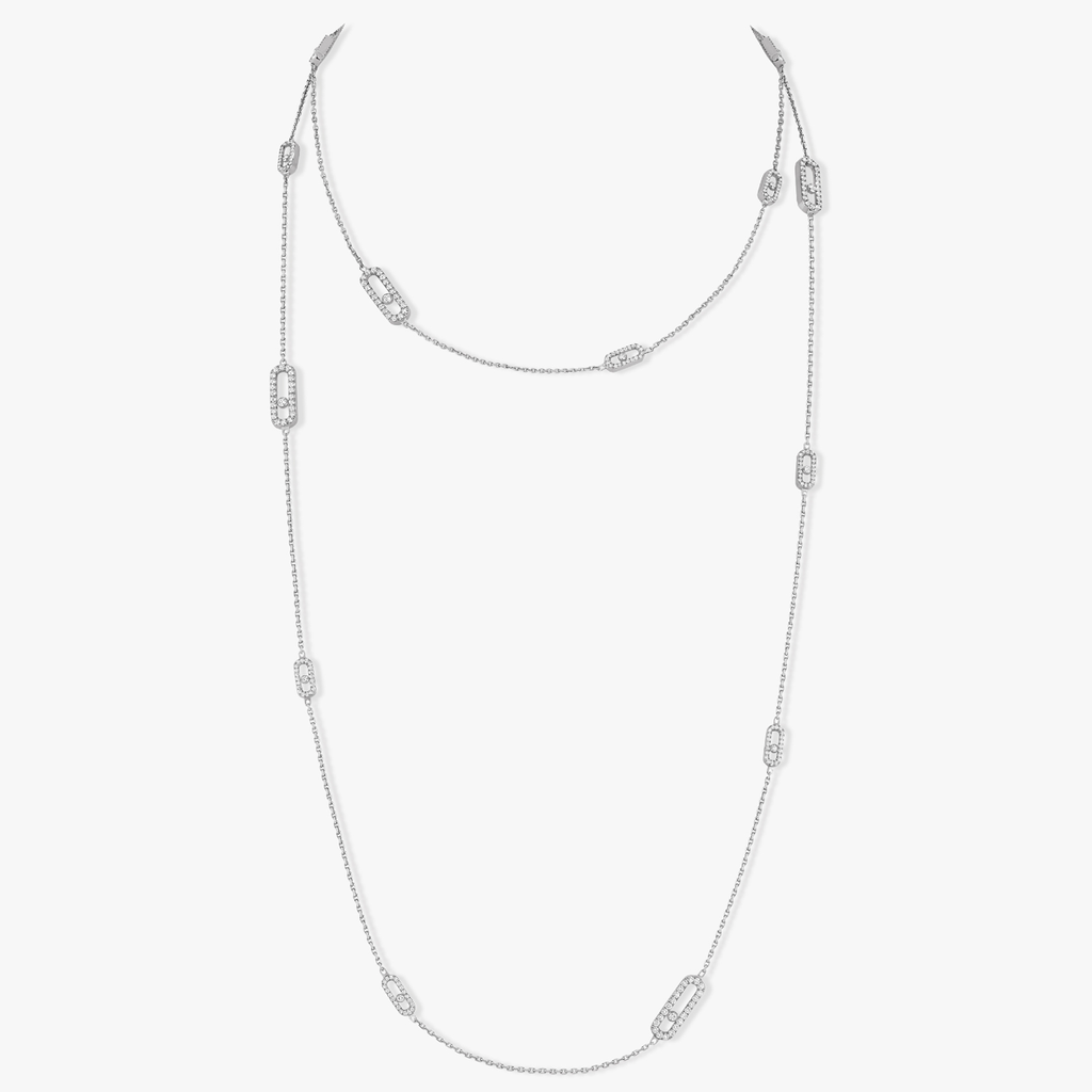 Move Uno Long Diamond Necklace