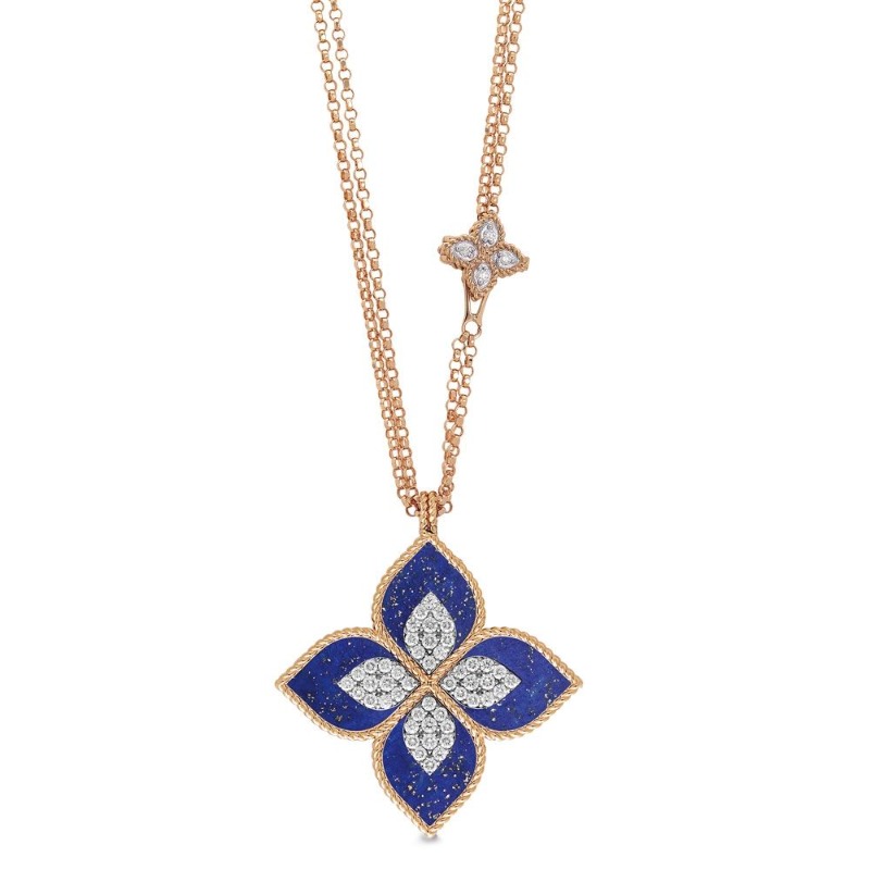 Princess Flower Necklace with Large Pendant