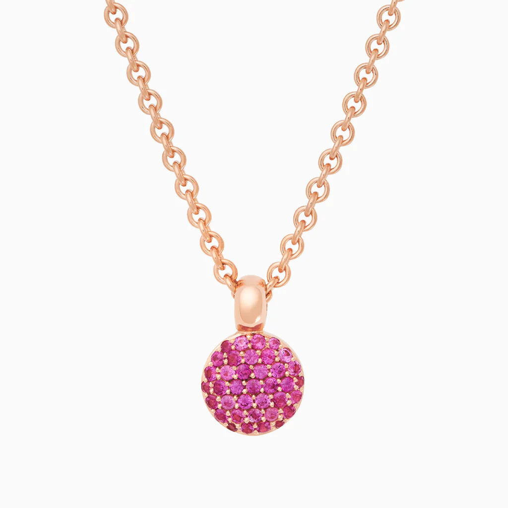 Stardust Pendant Pink Sapphires