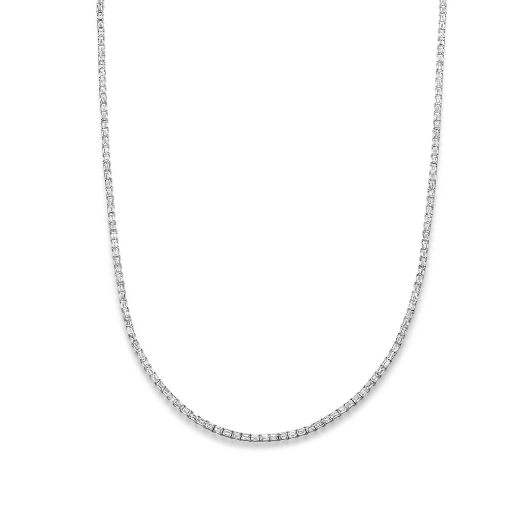Whitegold Sautoir with diamonds