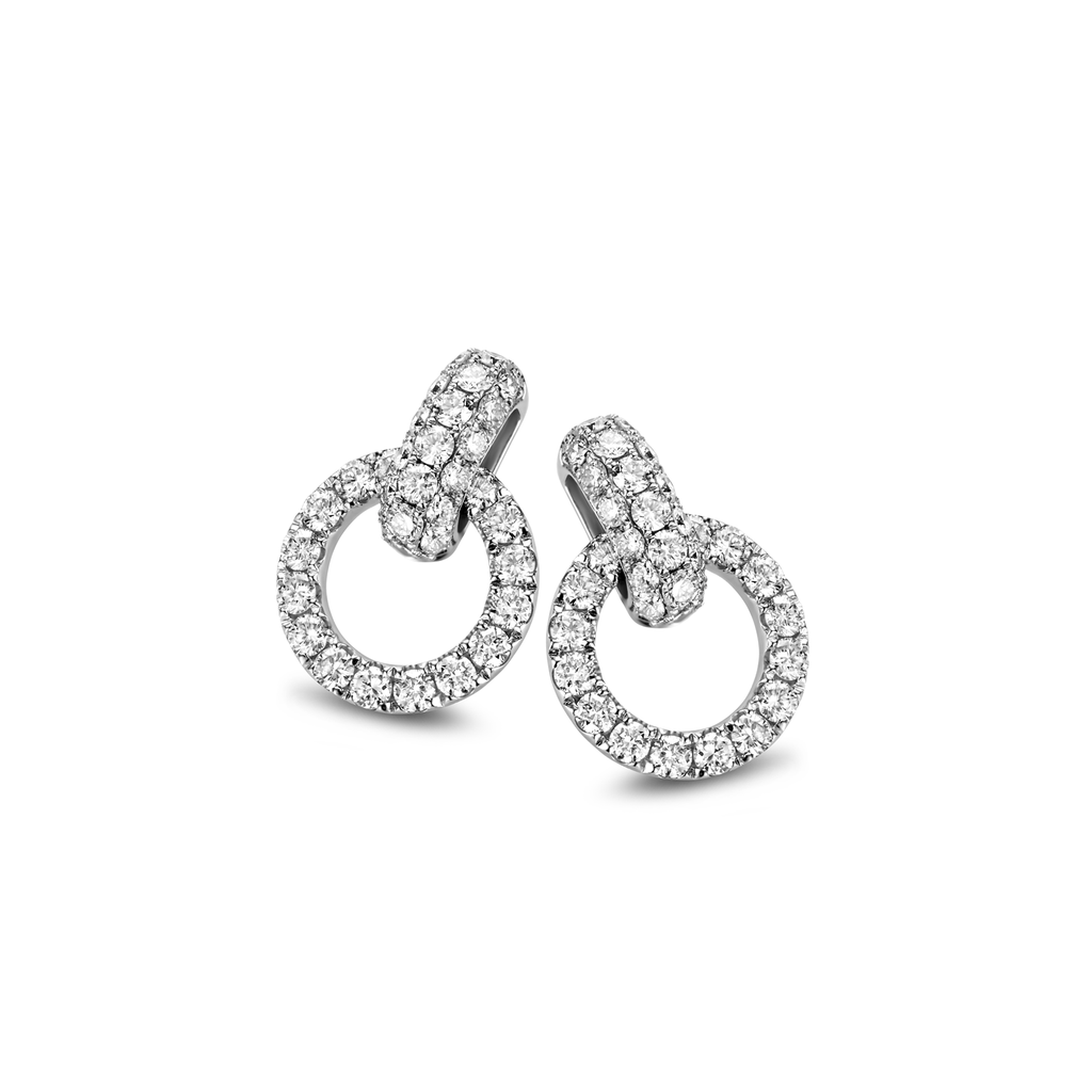 Earrings with diamonds