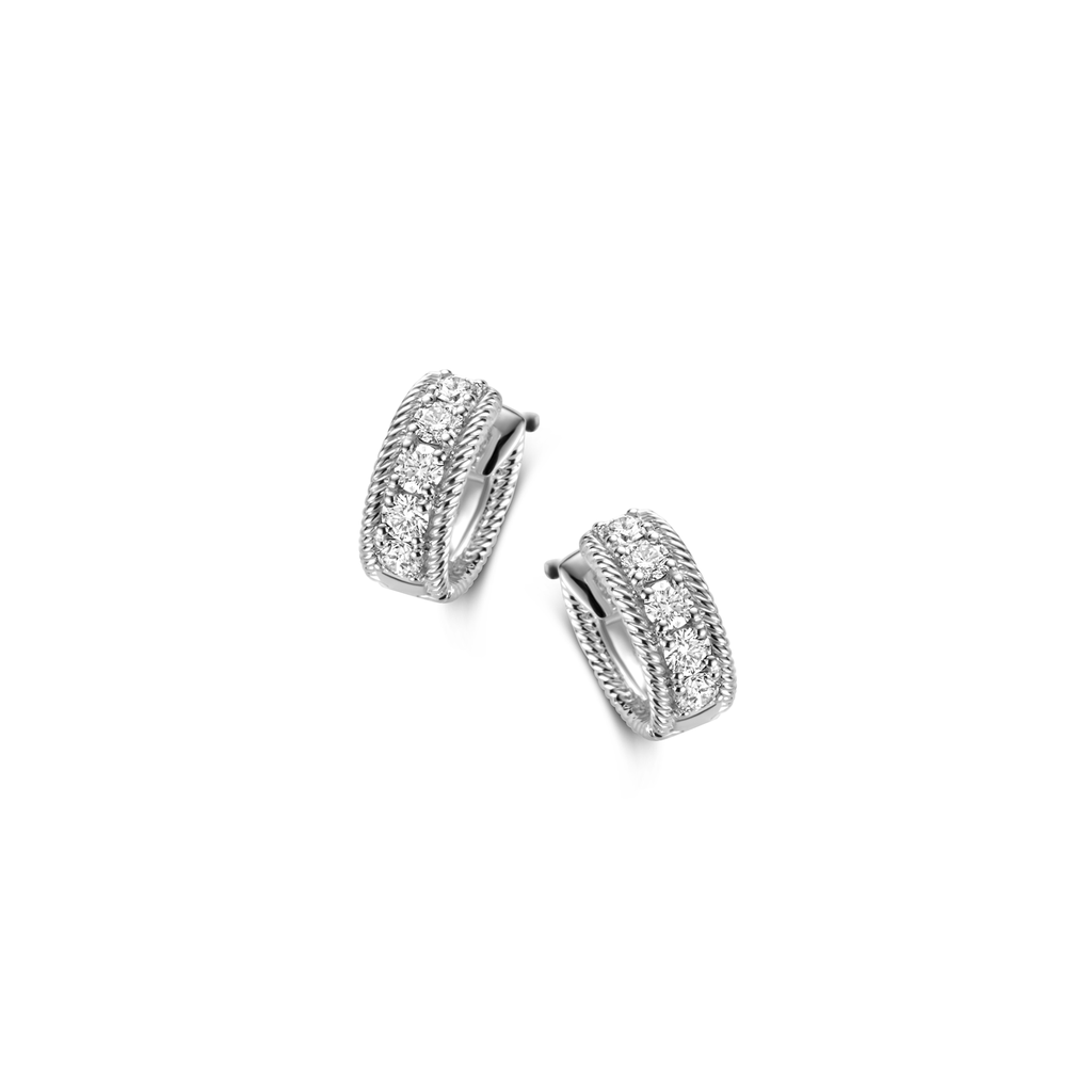 Earrings with diamonds