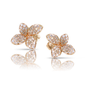 Earrings Petit Garden in Pink Gold set with Diamonds