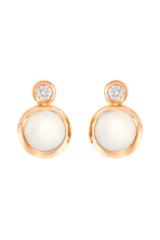 BOUTON earrings sand Moonstone