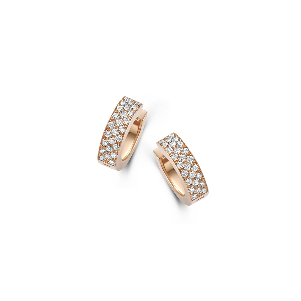 Creoles with diamonds