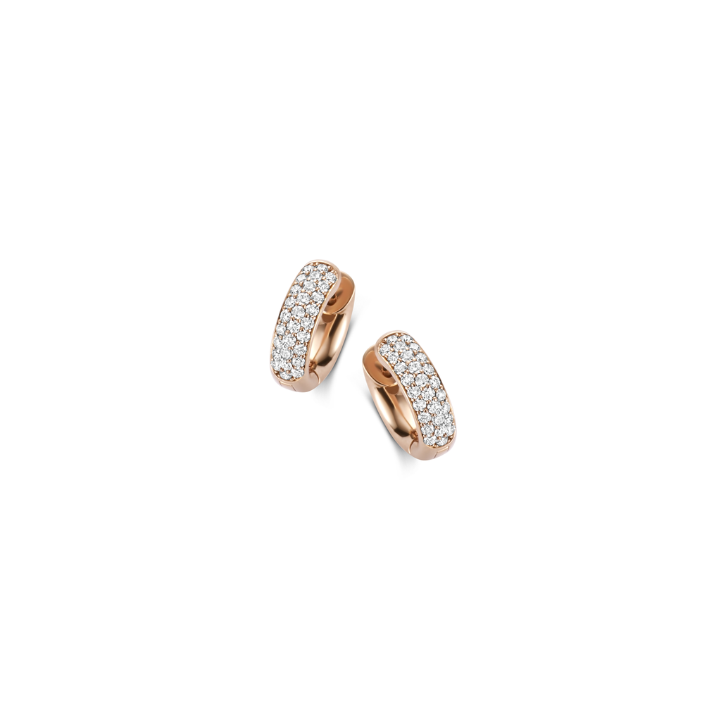 Creoles with diamonds