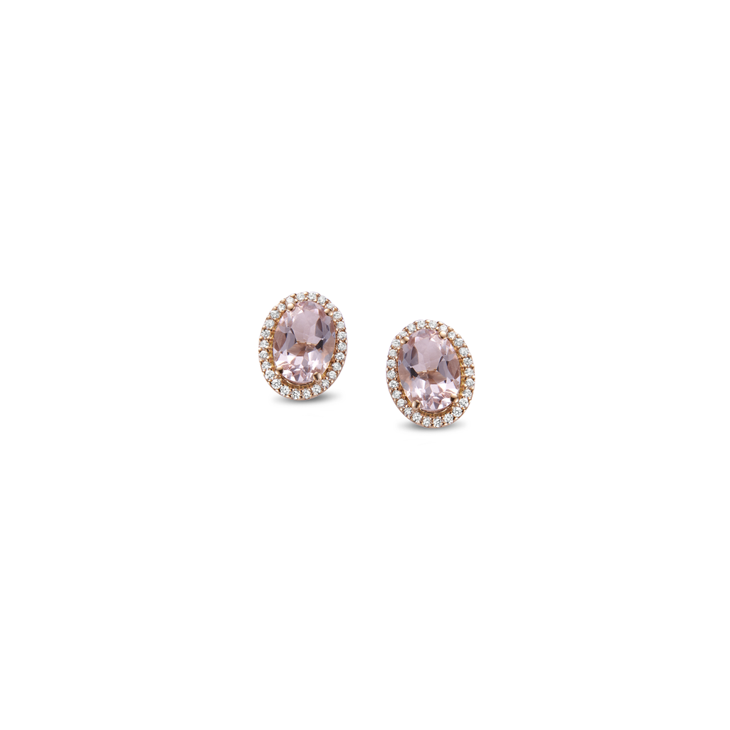 Earrings with Morganite