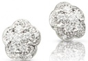 Figlia dei Fiori Stud Earrings in White Gold with Diamonds