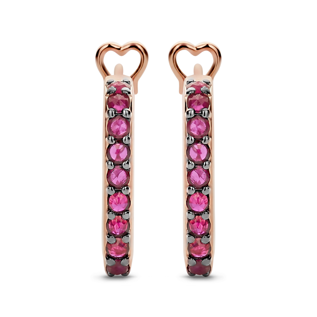 Fragranze earrings with rubies