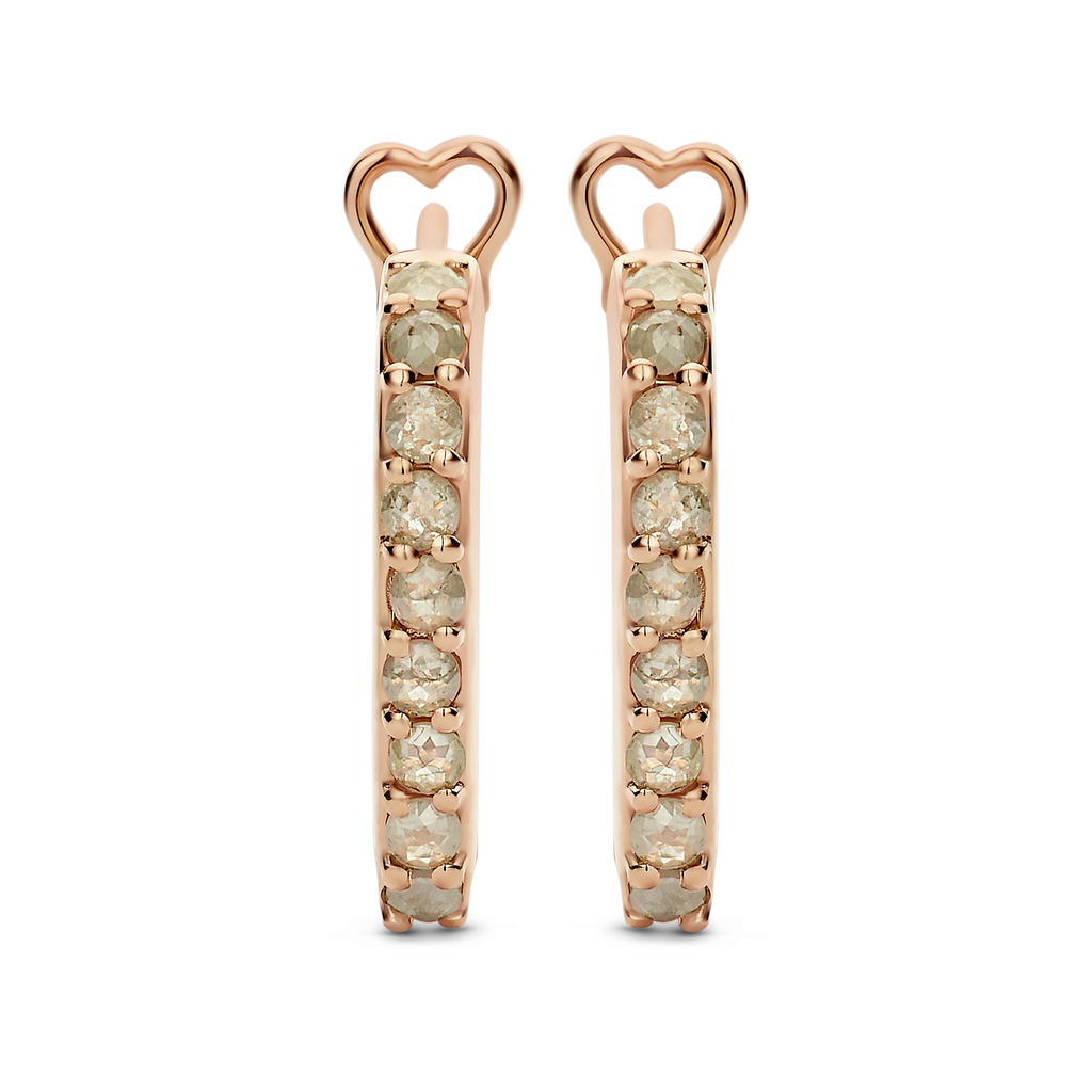 Fragranze earrings with white milky diamonds