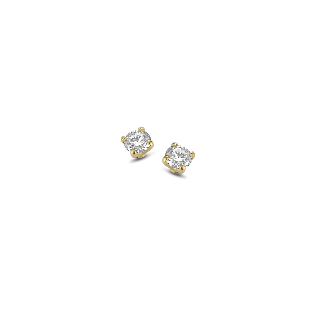 Yellow Gold Diamond Studs
