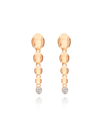 Nuvolette Earrings in Pink Gold with Diamonds