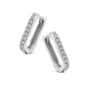 Creoles with diamonds