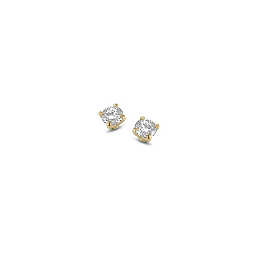 Studs with diamonds