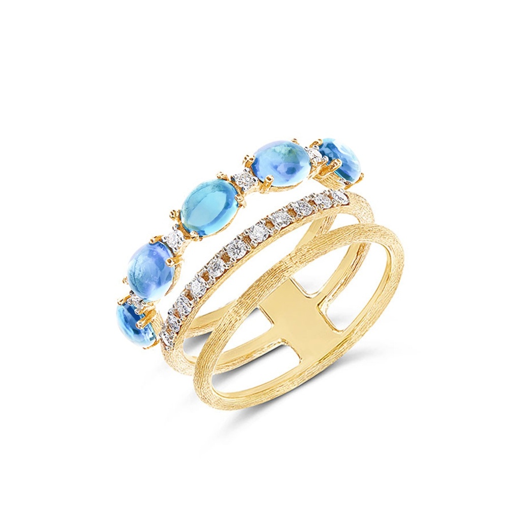 Dancing Azure ring
