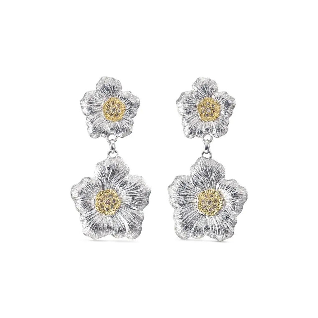 Blossoms diamonds earrings