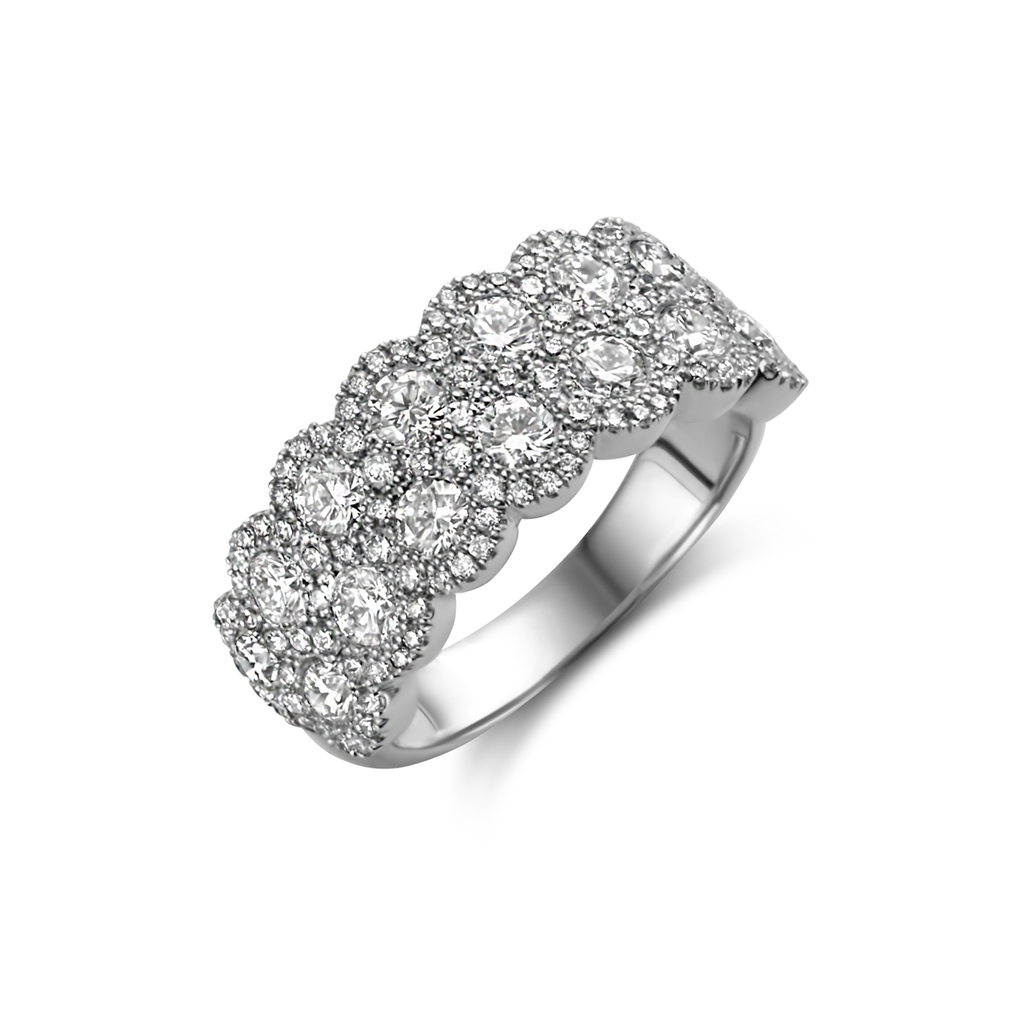 Double row wedding band