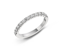 Wedding band with diamonds