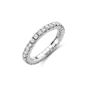 Wedding band with diamonds