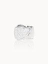 SIGNATURE Wave Ring Medium in White gold with Diamonds