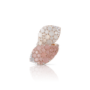 Lakshmi Ring in Pink Gold with Pink Chalcedony, Moonstone and Diamonds