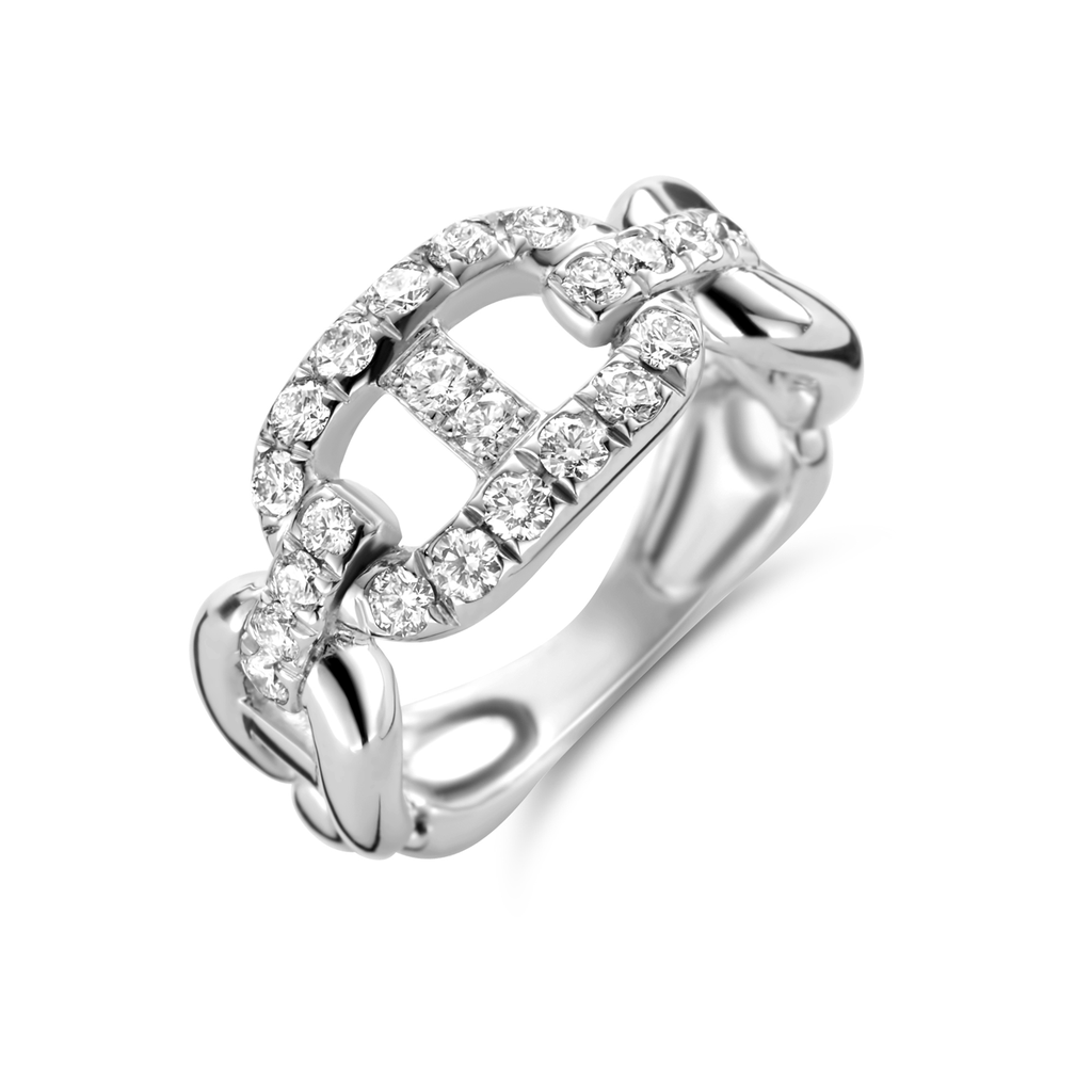 Ring White Gold set with Diamonds