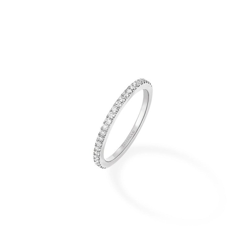 Wedding band Emotion 2/3 pavé