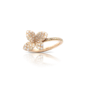 Secret Garden ring in pink gold with diamonds