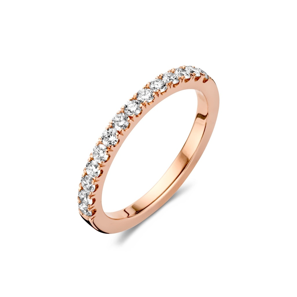 Wedding band with diamonds