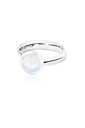 Bouton ring sand moonstone