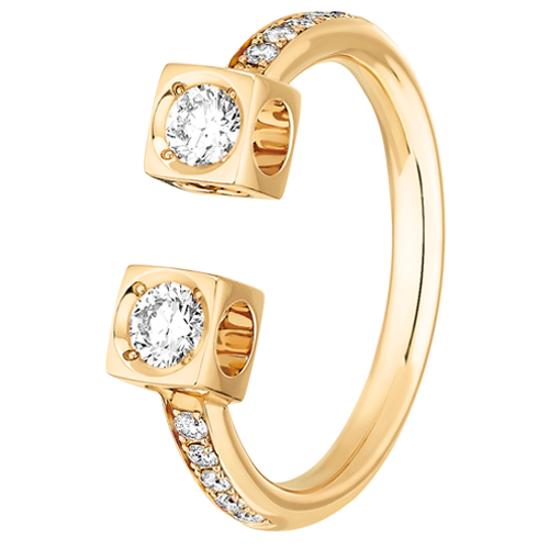 Le Cube Diamant large ring