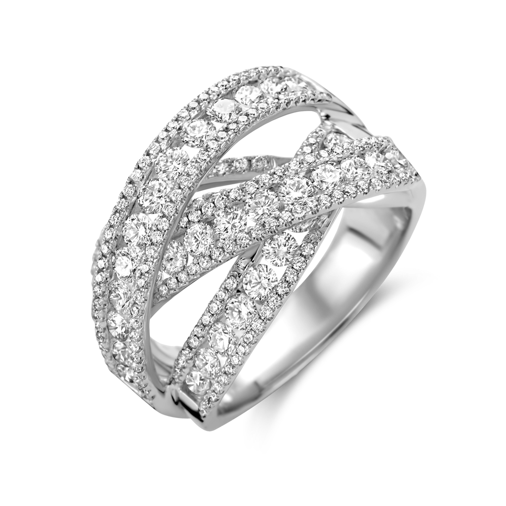 Ring White Gold set with Diamonds
