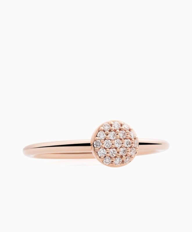 Stardust Ring in Pink Gold with Diamonds