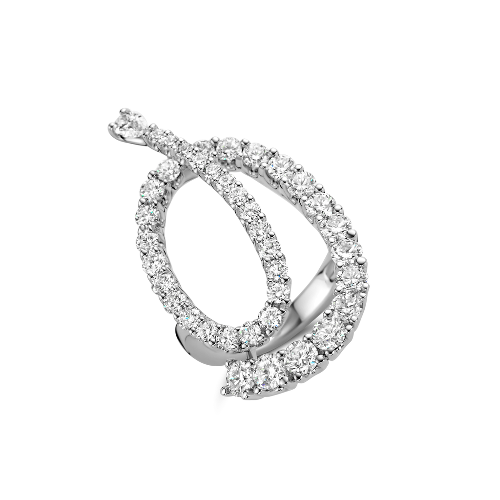 Bella ring with diamonds