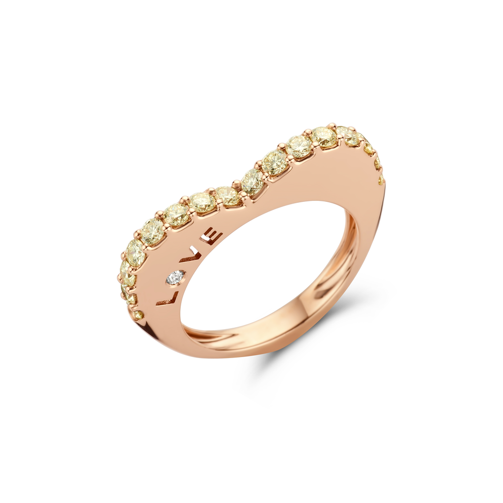Fragranze Love ring with diamonds