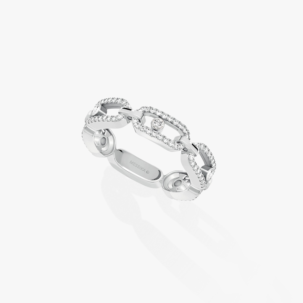 Move Link Multi pavée ring