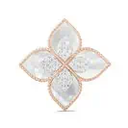Princess Flower ring in Pink Gold with MOP & Diamonds