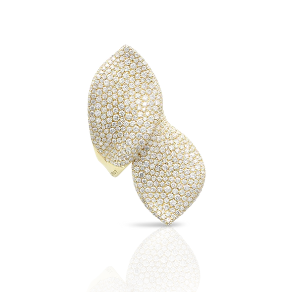 Ama Feel Ring in Yellow Gold with Diamonds