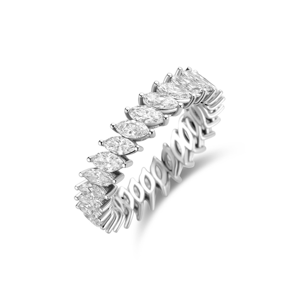 Marquise-Shaped Eternity diamond ring