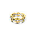 Flow Ring with Diamonds
