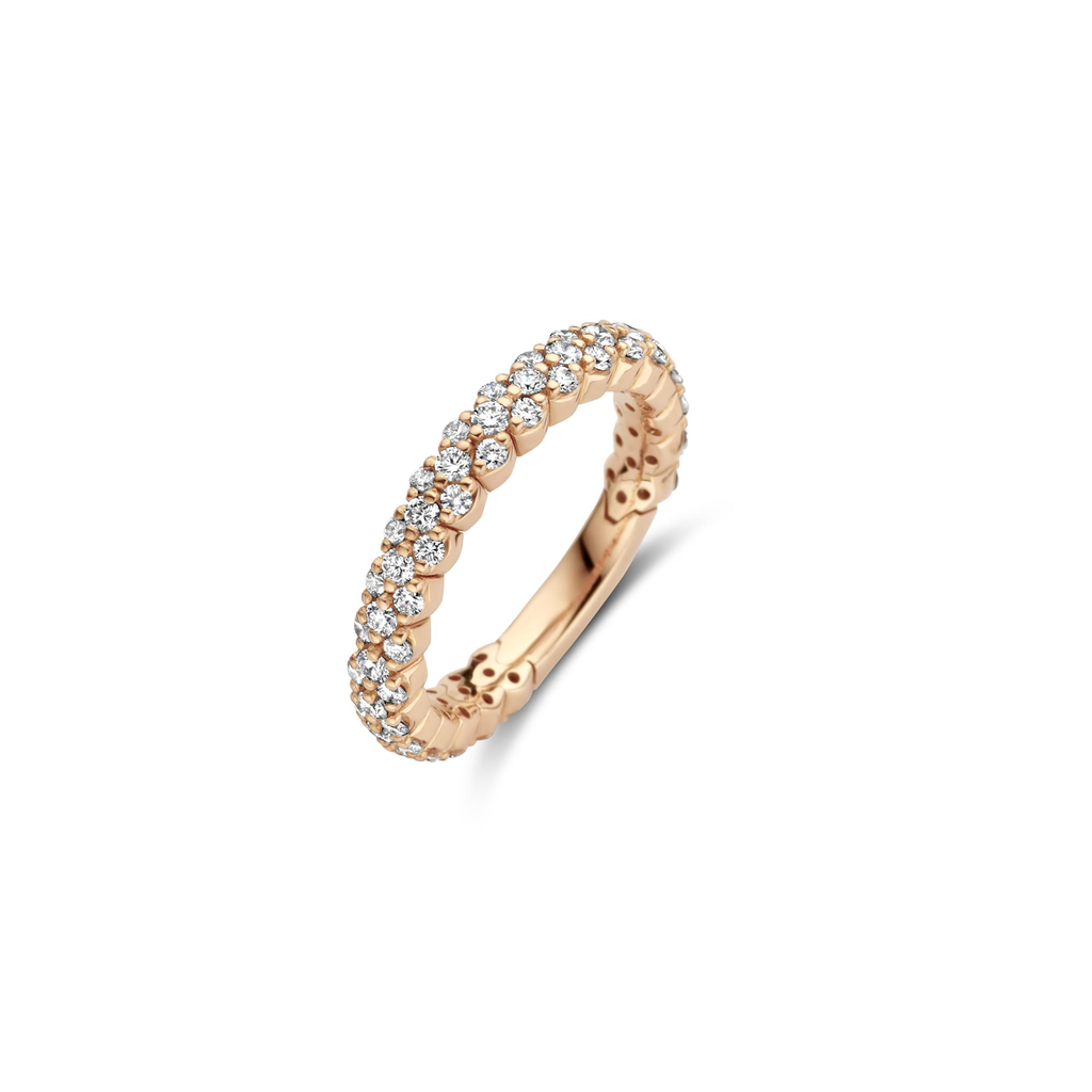 Ring in Rose Gold set with diamonds