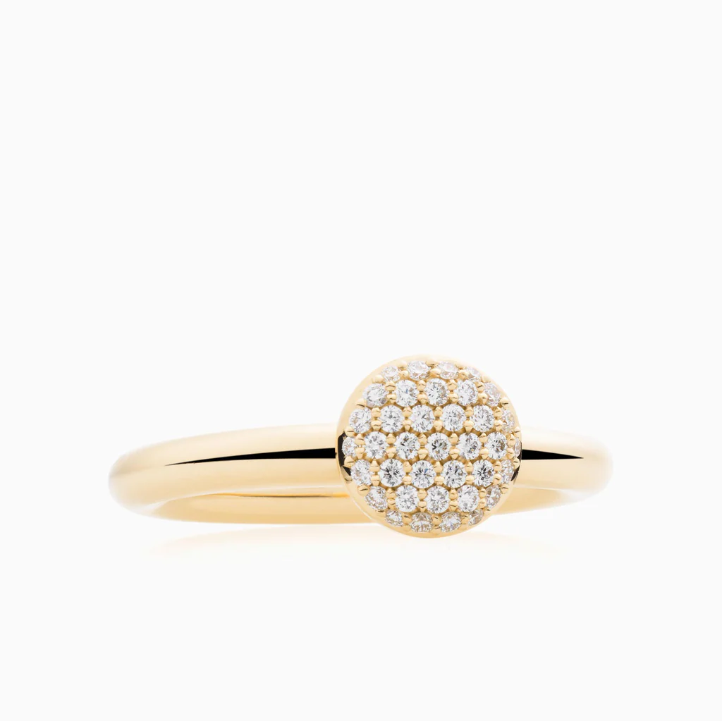 Stardust Ring in Yellow Gold with Diamonds