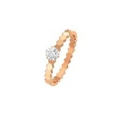 Bee de Chaumet Solitaire Ring in Pink Gold