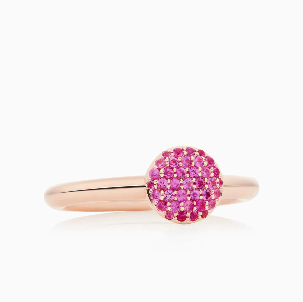 Stardust Ring with Pink Sapphires