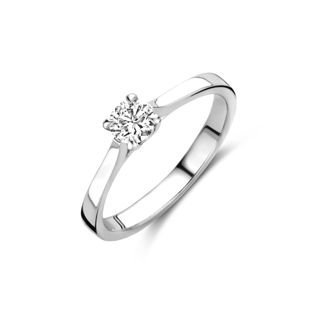 Whitegold solitaire with diamond