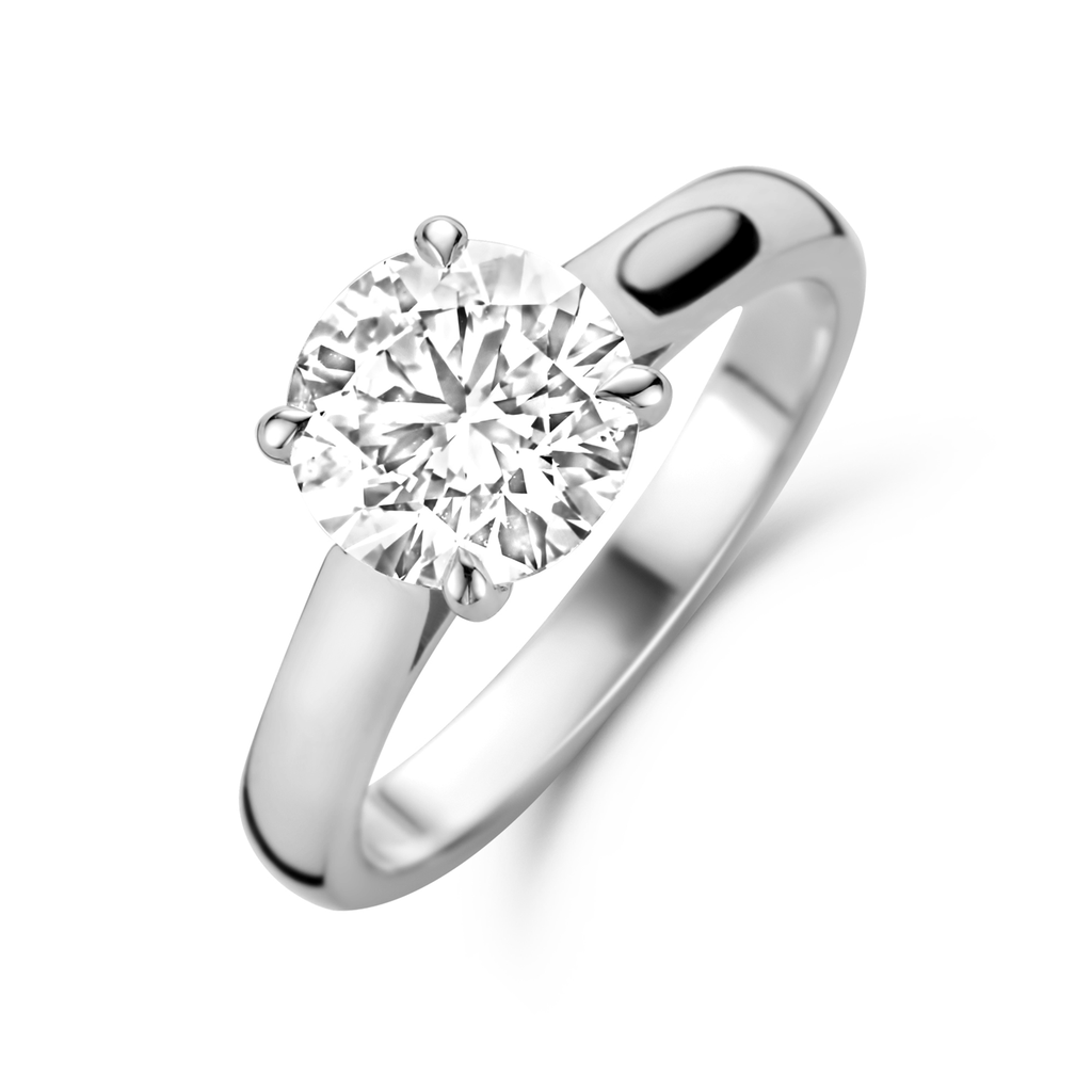 Whitegold solitaire with diamond