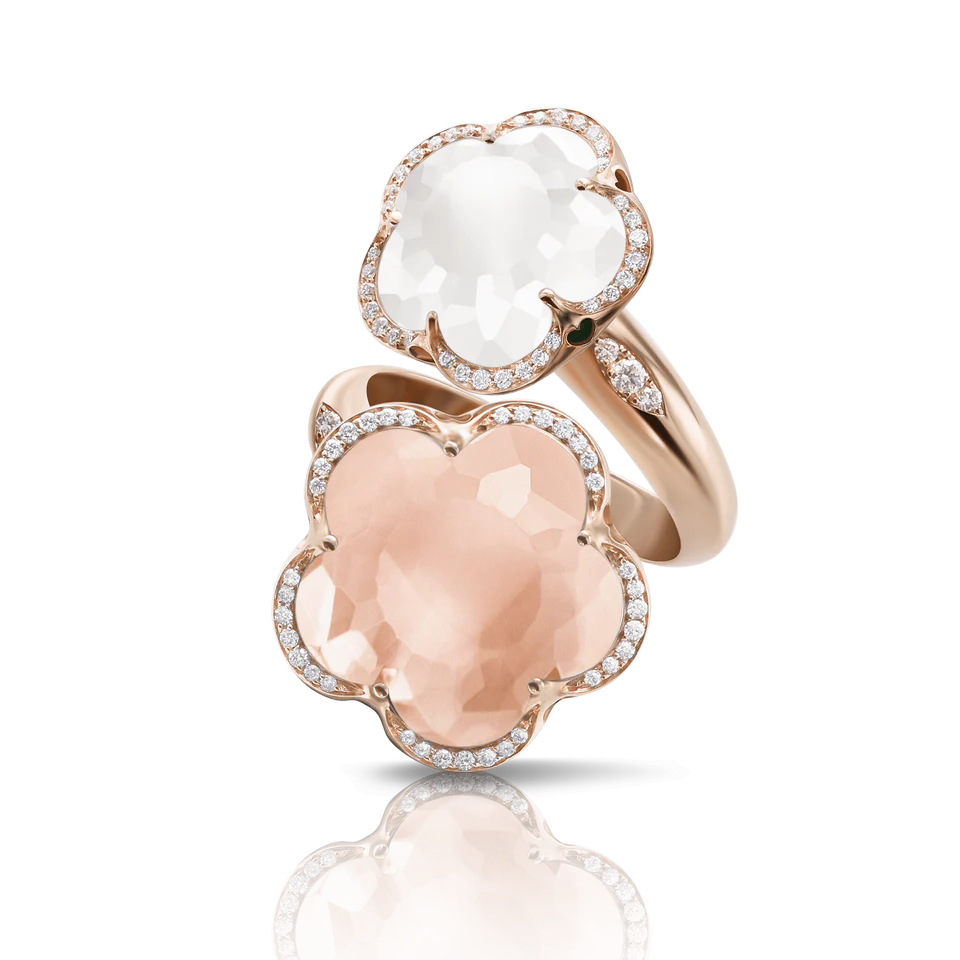 Bon Ton Contrarié Ring in Pink Gold